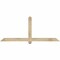 Ekena Millwork Eugene Rough Sawn Timber Gable Bracket, Douglas Fir, 72"W x 30"H x 2"D x 4"F, 10/12 Pitch GBW072X30X0204EUG00RDF - alternate 1